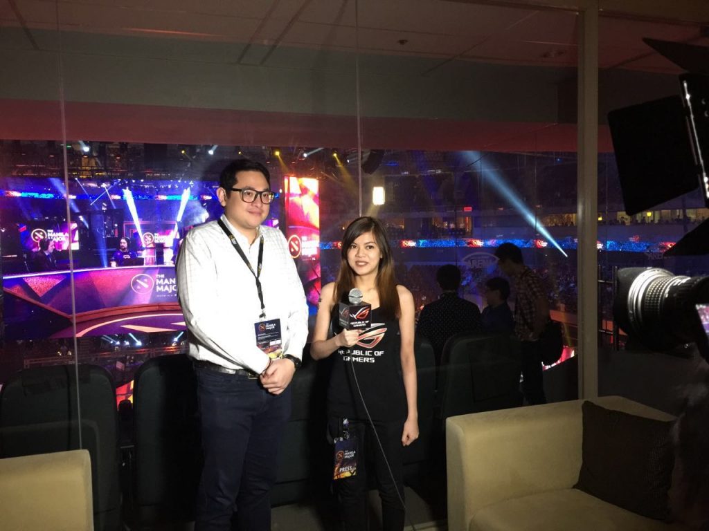 Bam Aquino at the Manila Major